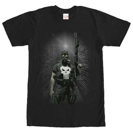 Marvel Men's Punisher Gas Mask T-Shirt