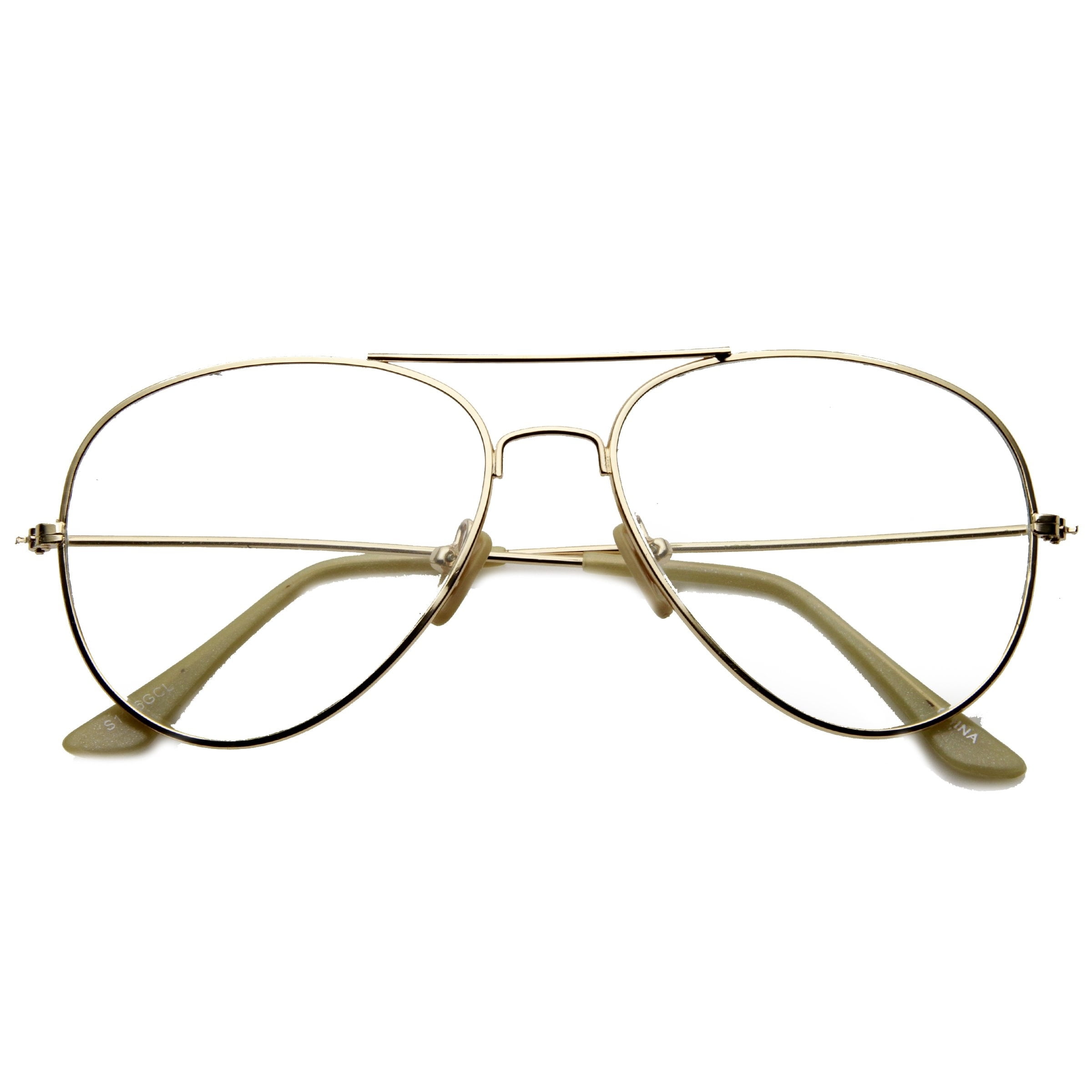 Clear Lens Glasses Unisex Thin Metal Aviator Eyeglasses Frame Clear Lens Glasses Unisex Thin Metal Aviator Eyeglasses Frame