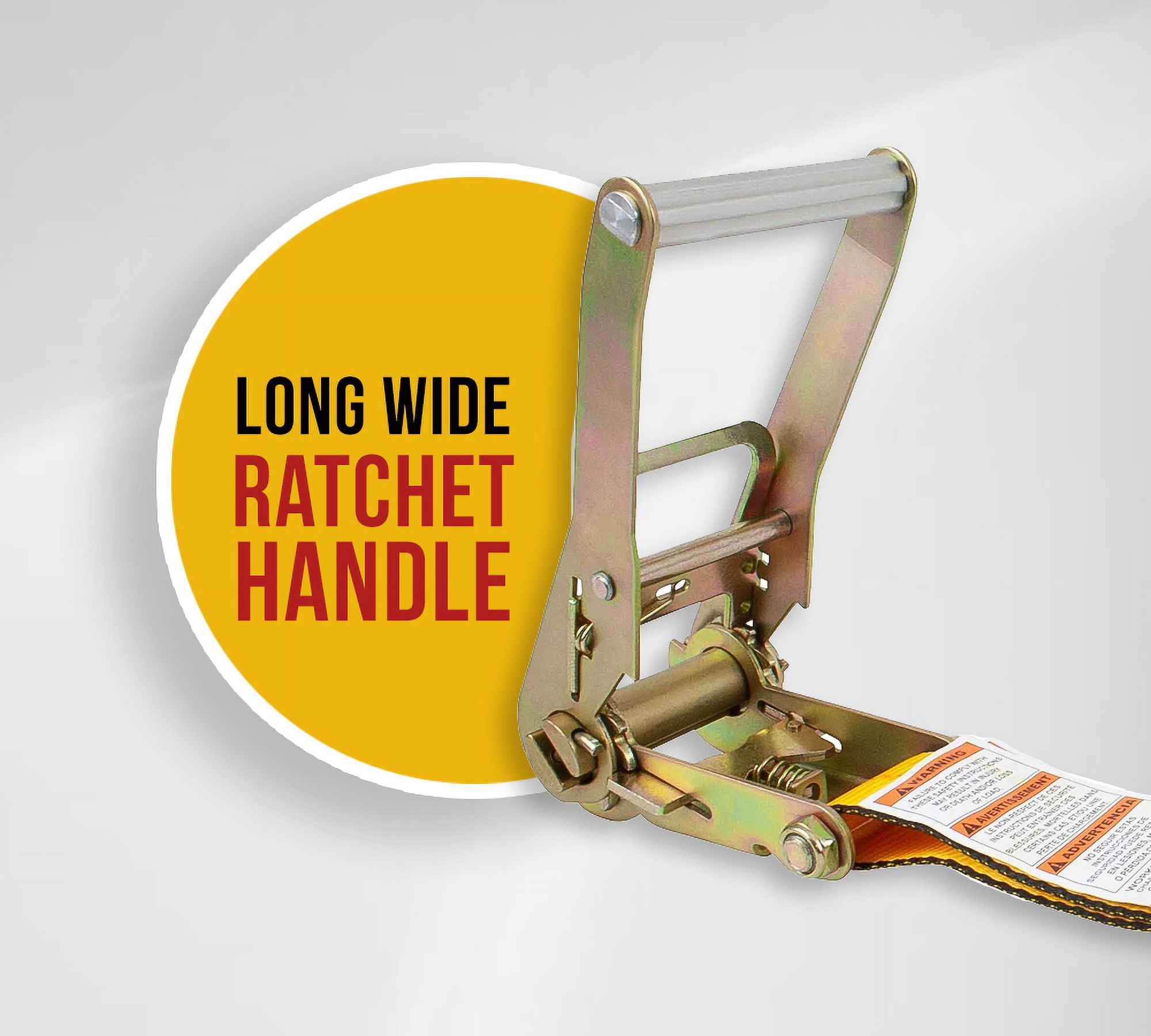 (10 Pack) Kinedyne 2" x 27' Ratchet Strap with Flat Hook