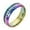 Multicolor, variant on Wioihee Unisex Stainless Steel Crystal Ring for Men and Women Fashion Couple Ring
