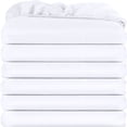 thumbnail image 1 of Sábanas ajustables Utopia Bedding Twin XL, paquete de 6 unidades, microfibra blanca, 1 of 5