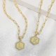 thumbnail image 5 of Double Layer Clavicle Chain Women's Letter Pendant, Gold Geometric Choker--K-Product code 36650 K, 5 of 5