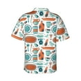 thumbnail image 3 of Haiem Cute Tableware Printed Hawaiian Shirt for Men - Men’s Casual Beach Summer Shirts - Stretch Fabric with Modern Fit-3X-Large, 3 of 9