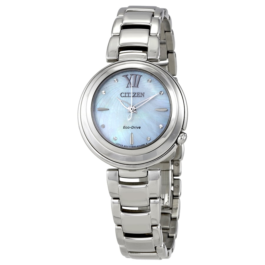Citizen Sunrise Eco Drive Mother of Pearl Ladies Watch EM0330 55D Walmart