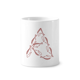 thumbnail image 1 of Comida peces alrededor de mariscos letras Cepillo de dientes titular de la pluma Mug de ceramica blanca taza 350ml, 1 of 2