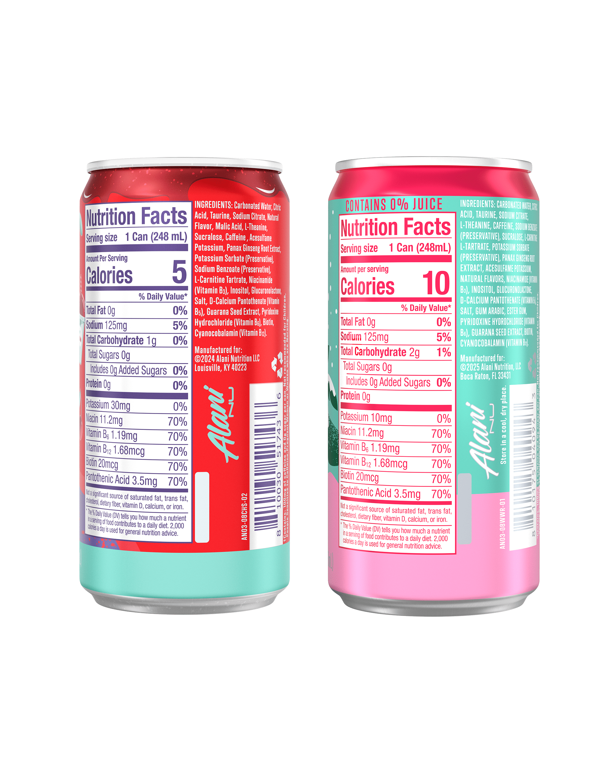 Alani Nu Sugar Free Energy Drink Mini, Variety Pack, Winter Wonderland, Cherry Slush, 8.4 fl oz, 12 Pack, Cans, 100mg Caffeine