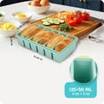 thumbnail image 5 of 1/2 Cup Silicone Freezer Molds with Lid, Soup Container Style Ice Cube Trays for Freezer - for freezing Soup Sauce Broth Leftovers, Dishwasher & Oven Safe 2 Pack, 5 of 6