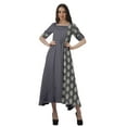 thumbnail image 1 of Moomaya Robe de Soirée à Manches Courtes en Viscose Col Rond pour Femmes, 1 of 4