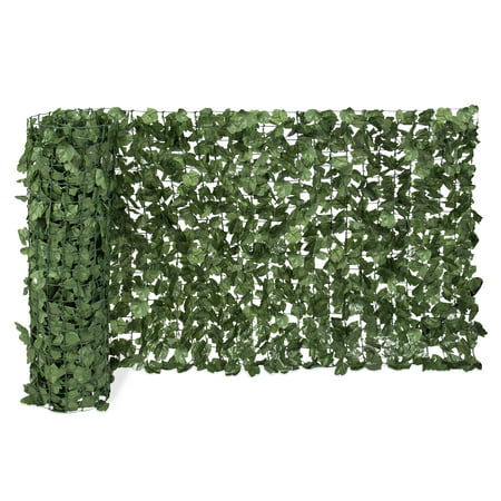Best Choice Products Outdoor Garden 94x39-inch Artificial Faux Ivy Hedge Leaf and Vine Privacy Fence Wall Screen, (Best Evergreens For Privacy Screen)