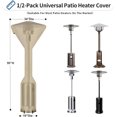 thumbnail image 3 of Housses Imperméables pour Chauffage de Patio Extérieur avec Fermeture Éclair et Sac de Rangement, Housse de Chauffage Robuste au Propane Antipoussière, Résistante aux UV et Coupe-Vent pour Chauffage sur Pied, 2 Paquets-95hx34dx19b Pouces Camel, 3 of 7