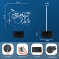 thumbnail image 6 of YSITIAN Music Night Light for Kids ,3D Rack Drum Set Illusion Lamp H1116-186, 6 of 7