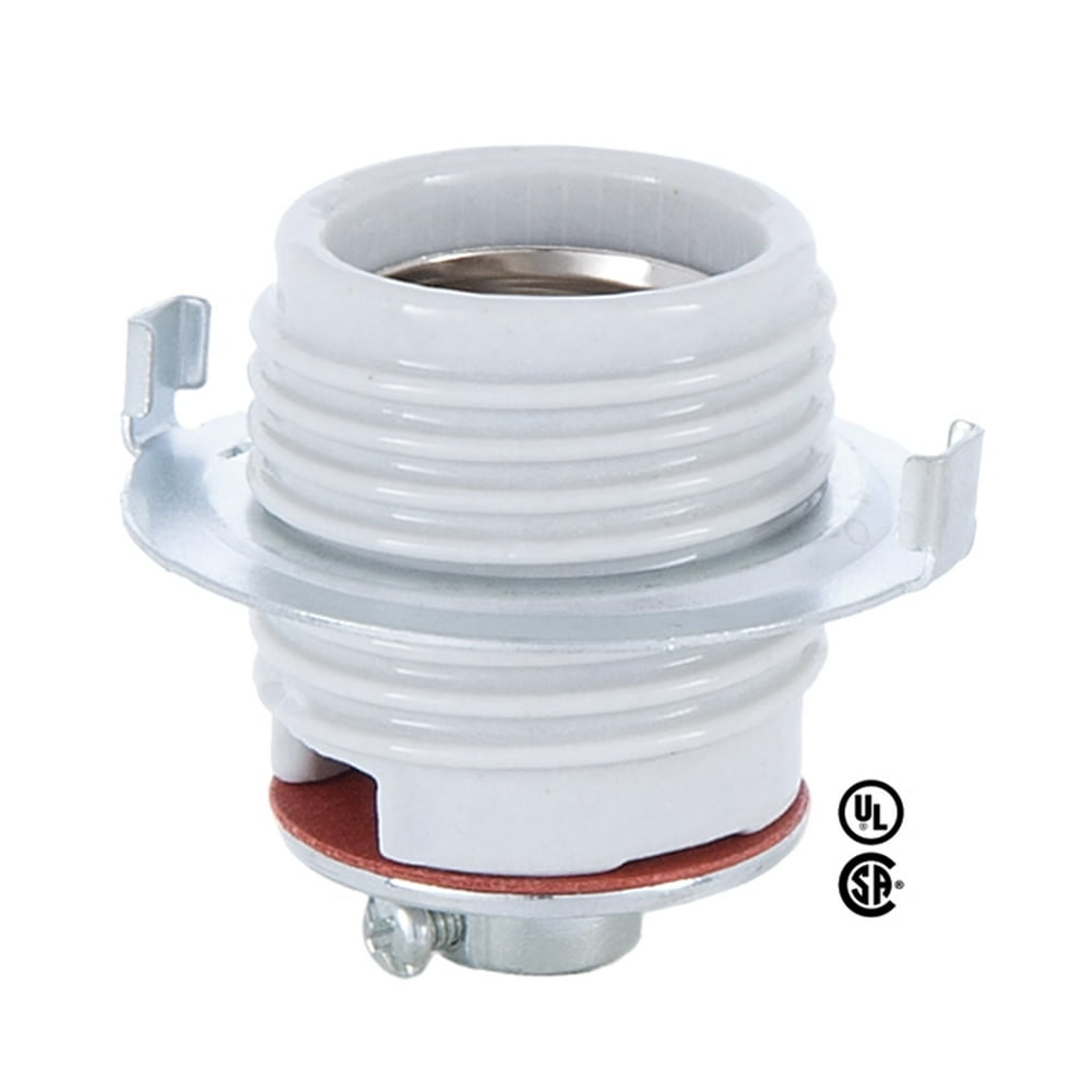 B&P Lamp® Keyless Porcelain Socket With Metal Ring