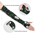 thumbnail image 3 of ALAZA Skull Roses Leaf UV Sun Protection Arm Sleeves UPF 50+ Compression Cooling Sleeve 1 Pair, 3 of 7