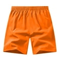 thumbnail image 2 of Fgnfyis Men's Casual Shorts for Everyday Wear Straight Cut Solid Color Design for Spring Summer and Fall Ideal for T Shirt Pairing Easy Care Fabric Men's Shorts Orange XL, 2 of 3