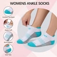 thumbnail image 3 of COOPLUS Womens Athletic Socks 12 Pairs (6 Ankle + 6 Crew), Soft Cushioned Moisture-Wicking Casual Socks, 3 of 9