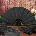 thumbnail image 2 of Kung Fu Fan for Dancing Solid Color Foldable Hand Fan Portable Handheld Fan for Summer Home Decor for Living Room Bedroom Kung Fu Fan Fan of Kung Fu Black, 2 of 6