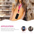 thumbnail image 2 of TABLZONE 2Pcs Rosy Polyester Phone Lanyard Comfortable Neck Strap with Key Pendant, 2 of 6