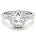 thumbnail image 6 of Auory Elegance Moissanite Round Halo Ring for Women, 6 of 10