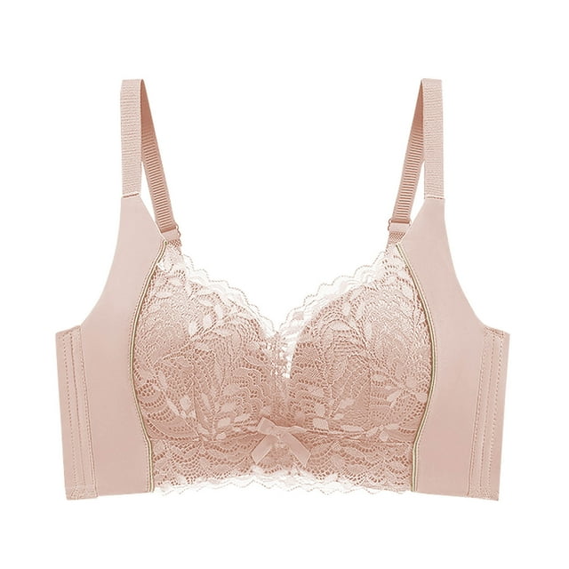 biudgviw Lace Bralettes for Women Wireless Soft Support Push up Full Coverage Bralettes Comfortable Everyday Bras