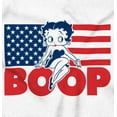thumbnail image 2 of Betty Boop American Flag Patriotic Women Plus Size Zipper Hoodie Brisco Brands 3X, 2 of 5