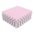 thumbnail image 2 of Foam Interlocking Tiles, Fluffy Climbing Area Rugs 10pcs Plush Interlocking Carpet  for Home Black,Pink, 2 of 7