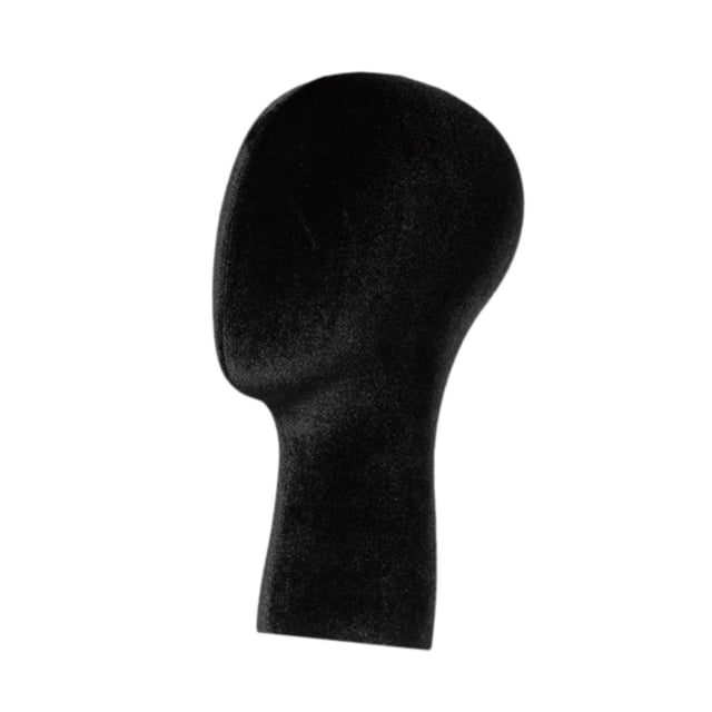 Modelo de cabeza de maniquí Capas de almacenamiento Almacenamiento de sombrero ESTABLE estable Pequeña de peluca multipropósito Soporte para el salón Negro