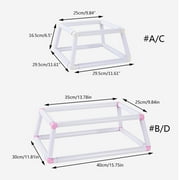 Ladaidra Brown fhgksm Square Quilting Frame Double Layer Embroidery Trapezoids Shaped Embroidery