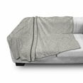 thumbnail image 3 of Victorian Soft Flannel Fleece Blanket, Antique Themed Floral Inspired Pattern with Medieval Motif Repetition, Cozy Plush for Indoor and Outdoor Use, 50" x 70", Pale Sepia and White, by Ambesonne, 3 of 6