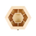 thumbnail image 4 of Miangastore Watch Storage Box Wood Hexagon Storage Organizer 1Pcs for Family Friends Colleagues, 4 of 8