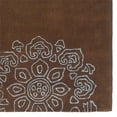 thumbnail image 3 of Linon Trio Eryne Polyester 8'x10' Area Rug in Chocolate & Blue, 3 of 3
