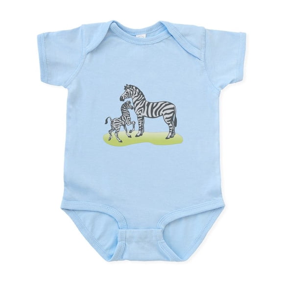 CafePress - Mommy And Baby Zebra Infant Bodysuit - Baby Light Bodysuit, Size Newborn - 24 Months