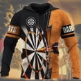 thumbnail image 3 of Sudadera con capucha y estampado de dardos en 3D para hombre, sudadera con capucha de manga larga personalizada de Harajuku, ropa de calle informal de gran tamaño, jerséis para hombre, 3 of 5
