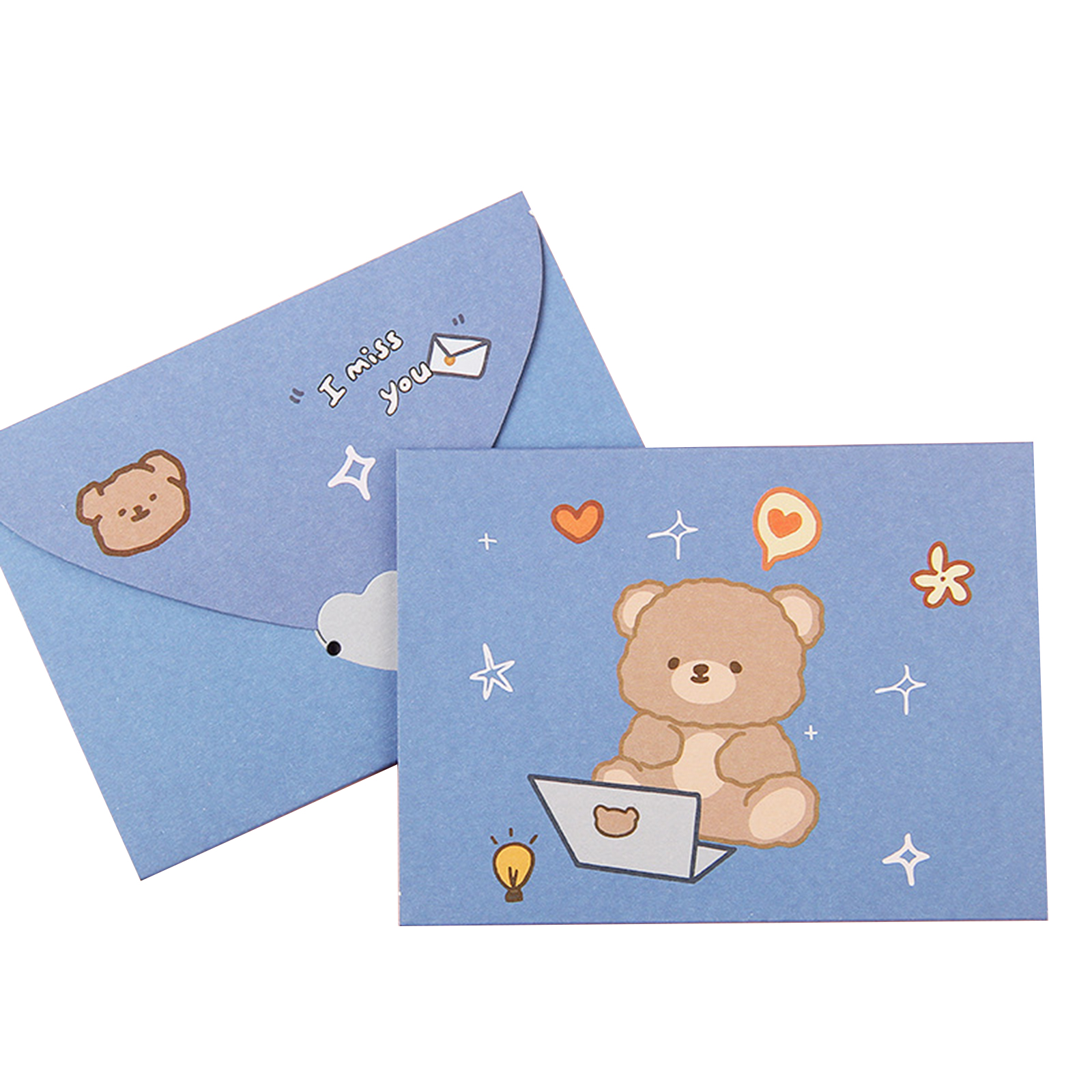 heroneo-cute-thank-you-card-envelope-greeting-card-lovely-cartoon