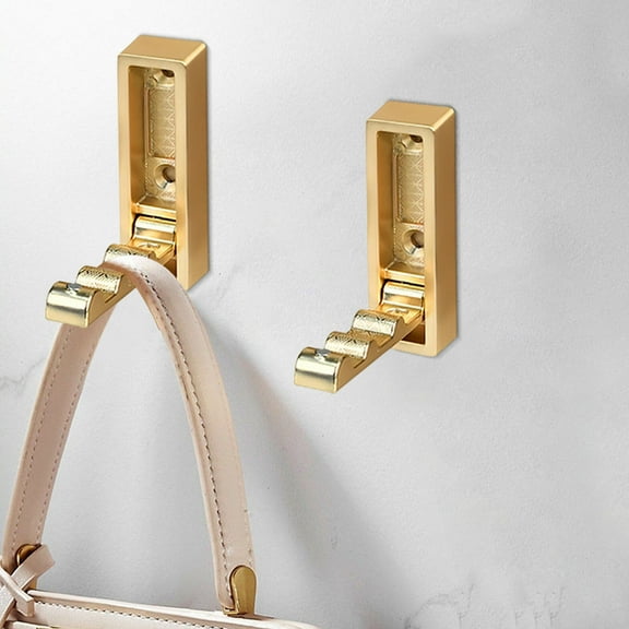 Foldable Wall Hook, Retractable Hanger, Space Saving Foldable Coat Hook for Hanging Clothes Towels Bags, Zinc Alloy, 1-Pack