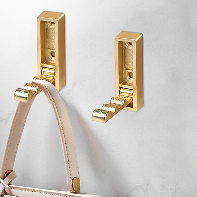 Gancho de pared plegable | Percha retráctil de aleación de zinc de alta resistencia | Gancho de almacenamiento moderno que ahorra espacio para abrigos, sombreros, bolsos | Organizador multiusos