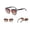 Leopard, variant on Womens Cat Eye Sunglasses UV400 Protection AC Lenses Stylish Plastic Frames Dazzling Color Fashionable Eye Wear