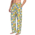 thumbnail image 6 of Salouo Colorful Rubber Duck 1 Print Pajama Pants for Men, Lounge Pants Elastic Waistband Casual Men's sleepwear Loungewear Sleep Pajama Pant -Large, 6 of 7