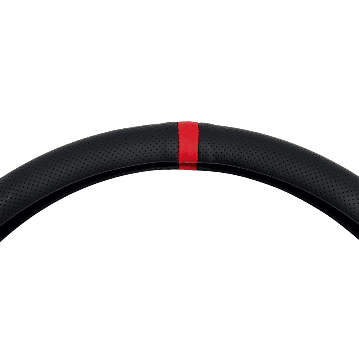 for Subaru Forester Crosstrek WRX Outback Impreza Ascent Steering Wheel Cover Premium Perforated Nappa Leather Steering Wheel Cover with Red Circular Stripe Trim, for Subaru Car SUV Truck Accessories
