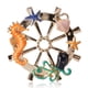 thumbnail image 1 of Broche con temática oceánica con caballitos de mar, pulpos y estrellas de mar, 1 of 2