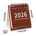 thumbnail image 3 of Wzzjkit Small Standing Desk Calendar 2025-2026, Flip Stand Up Calendar Planner, Great Size for Desktop, Gorgeous Monthly Designs, Use Now to Dec 2026, 3 of 7