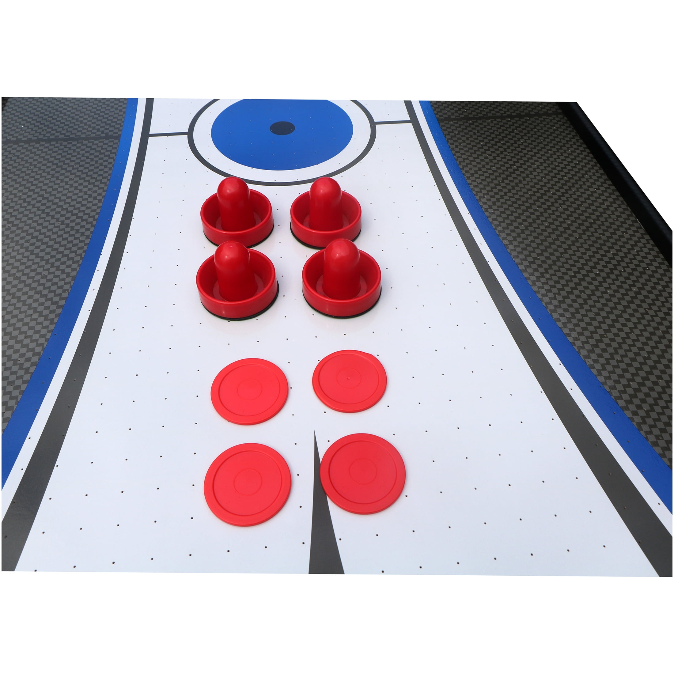 JERFIT 2-in-1 Air Hockey and Table Tennis Game Table, 60" Multi Functional Game Table for Indoor Family Fun, Black/White/Blue