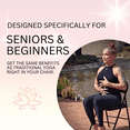thumbnail image 4 of Chair Yoga for Seniors & Beginners + Band. 30+ Yoga Poses. Beginner Chair Yoga DVD- Chair Exercises, 4 of 6