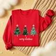 thumbnail image 4 of Maplenight Women's Christmas Sweatshirt Crew Neck Xmas Printed Sweatshirts Holiday Vacation Loose Casual Long Sleeve Shirts, 4 of 5