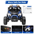 thumbnail image 4 of Wisairt 24V Ride on Toys 4WD Ride on Cars with Remote Control, 2 XL Seater Electric Car for Kids, Power Car Wheels, UTV w/ Four Motors, Music, LED Lights, Wireless Audio, 3 Speeds, Blue, 4 of 10