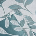 thumbnail image 7 of Superior Leaves Blackout Curtain Panel, 6 Grommets, Set of 2, 42" W x 96" L, Teal, 7 of 7