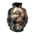thumbnail image 4 of Sudadera con capucha con estampado de dragón para hombre, sudadera retro con estampado 3D de animales, manga larga, informal, de otoño, para calle, holgada, con capucha, 4 of 5