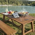 thumbnail image 6 of Americana Grills Keg A Que Charcoal BBQ Portable Grill, 186 Sq In, Silver, 6 of 12