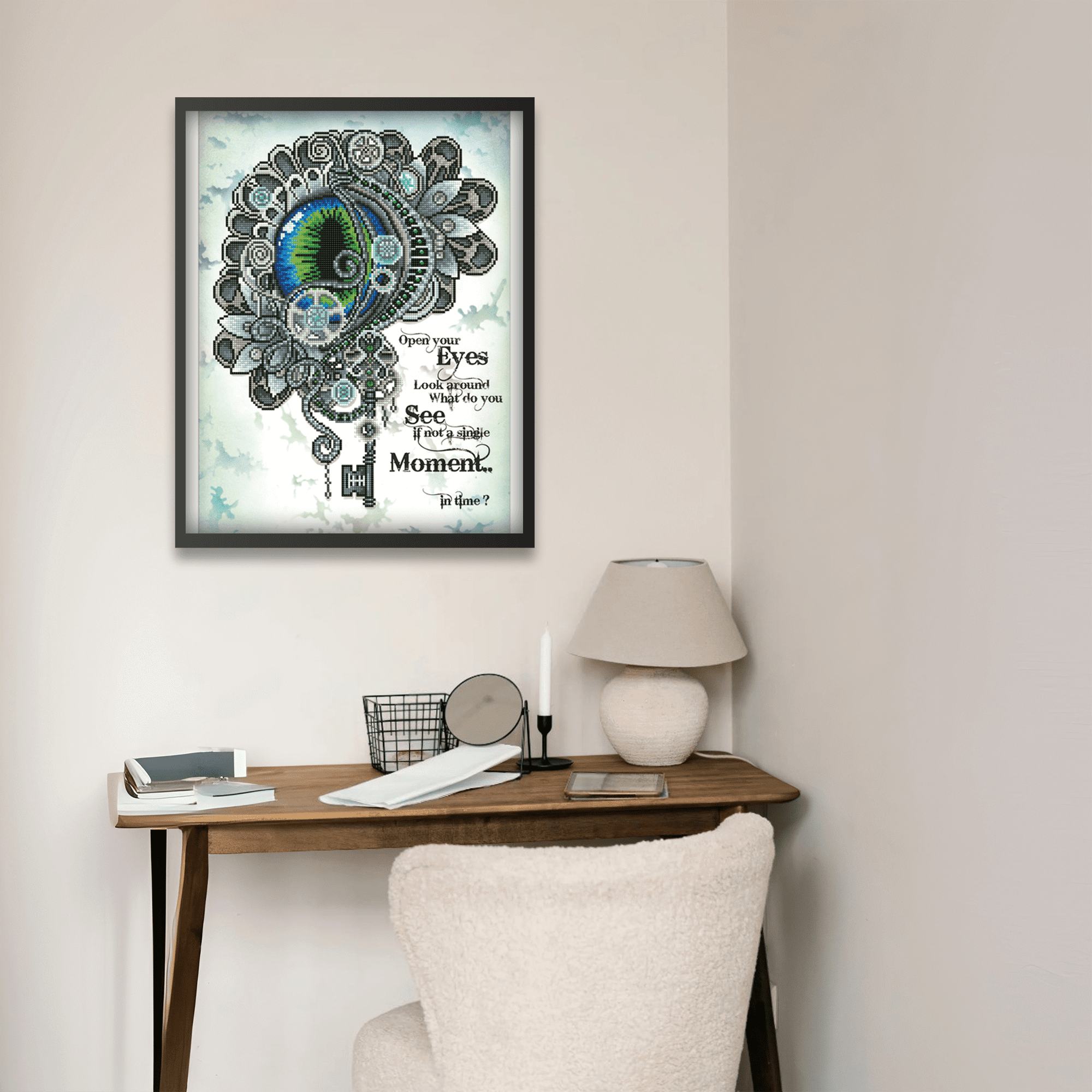 Diamond Dotz Eye 381 Inspirational Diamond Painting Kits for Adults - Diamond Art Kits a Relaxing Creative Craft Kit with Dotz Gems 22.4"x16.5"