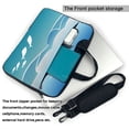 thumbnail image 3 of ZICANCN Laptop Case 15.6 inch, Ocean Fish Waves Work Shoulder Messenger Business Bag for Women and Men, 3 of 9