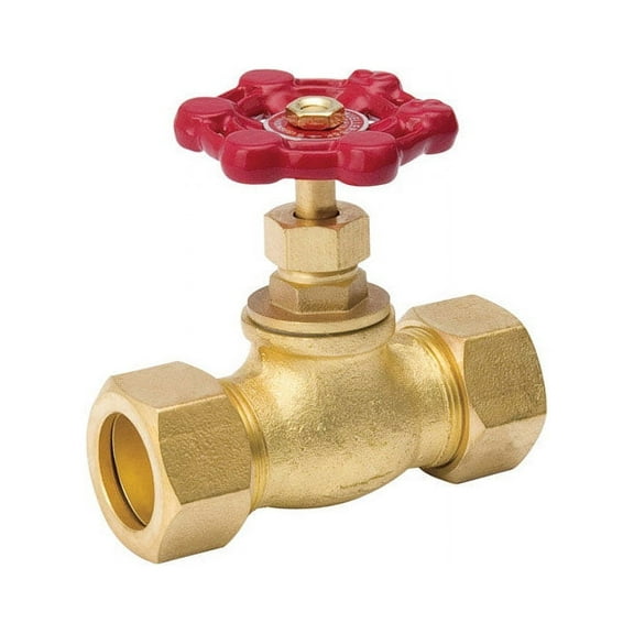 ProLine 3/4 In. C X 3/4 In. C Low Lead Cast Brass Stop Valve 105-514NL